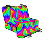 Psychedelic Rainbow Trippy Print Pet Car Back Seat Cover