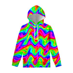 Psychedelic Rainbow Trippy Print Pullover Hoodie