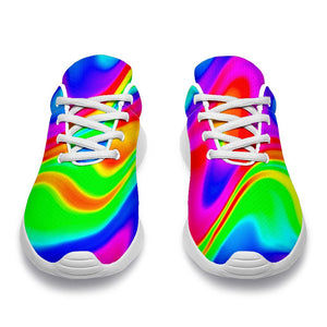 Psychedelic Rainbow Trippy Print Sport Shoes GearFrost