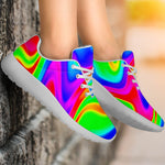 Psychedelic Rainbow Trippy Print Sport Shoes GearFrost