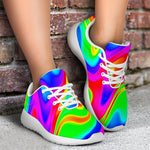 Psychedelic Rainbow Trippy Print Sport Shoes GearFrost