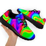 Psychedelic Rainbow Trippy Print Sport Shoes GearFrost