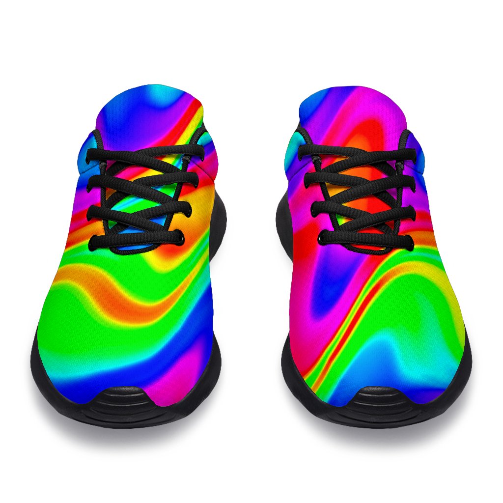 Psychedelic Rainbow Trippy Print Sport Shoes GearFrost