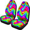 Psychedelic Rainbow Trippy Print Universal Fit Car Seat Covers