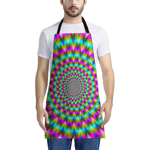 Psychedelic Rave Optical Illusion Apron