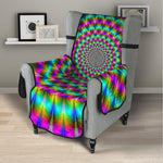 Psychedelic Rave Optical Illusion Armchair Protector