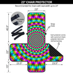 Psychedelic Rave Optical Illusion Armchair Protector