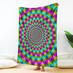 Psychedelic Rave Optical Illusion Blanket
