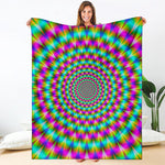 Psychedelic Rave Optical Illusion Blanket