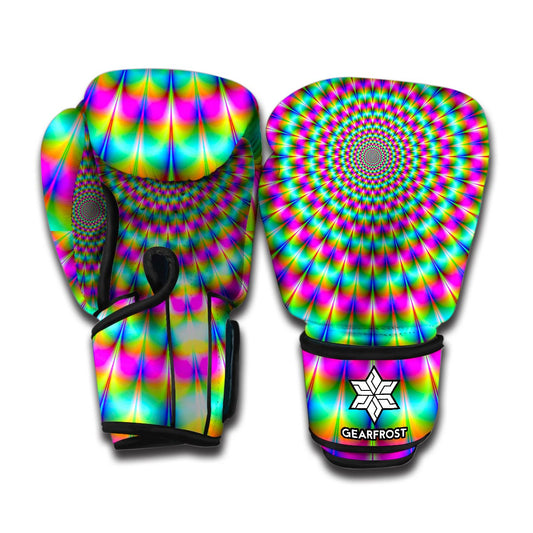 Psychedelic Rave Optical Illusion Boxing Gloves