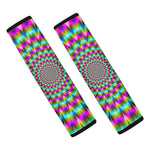 Psychedelic Rave Optical Illusion Car Seat Belt Covers