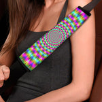 Psychedelic Rave Optical Illusion Car Seat Belt Covers