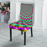 Psychedelic Rave Optical Illusion Dining Chair Slipcover