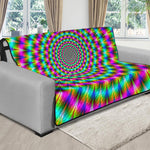 Psychedelic Rave Optical Illusion Futon Protector