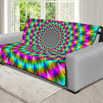 Psychedelic Rave Optical Illusion Futon Protector