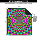 Psychedelic Rave Optical Illusion Futon Protector