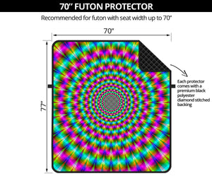 Psychedelic Rave Optical Illusion Futon Protector