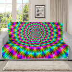 Psychedelic Rave Optical Illusion Futon Protector