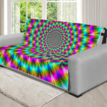 Psychedelic Rave Optical Illusion Futon Protector