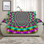 Psychedelic Rave Optical Illusion Half Sofa Protector