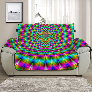 Psychedelic Rave Optical Illusion Half Sofa Protector