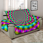 Psychedelic Rave Optical Illusion Half Sofa Protector