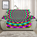 Psychedelic Rave Optical Illusion Half Sofa Protector