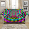 Psychedelic Rave Optical Illusion Loveseat Protector