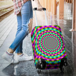 Psychedelic Rave Optical Illusion Luggage Cover GearFrost