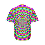 Psychedelic Rave Optical Illusion Men's Baseball Jersey