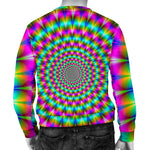 Psychedelic Rave Optical Illusion Men's Crewneck Sweatshirt GearFrost