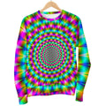 Psychedelic Rave Optical Illusion Men's Crewneck Sweatshirt