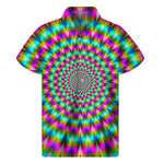 Psychedelic Rave Optical Illusion Men's Short Sleeve Shirt