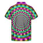 Psychedelic Rave Optical Illusion Men's Short Sleeve Shirt