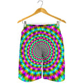 Psychedelic Rave Optical Illusion Men's Shorts
