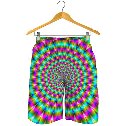 Psychedelic Rave Optical Illusion Men's Shorts