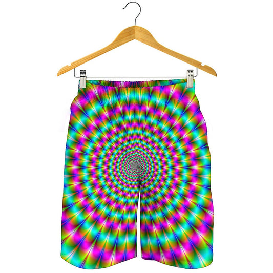Psychedelic Rave Optical Illusion Men's Shorts
