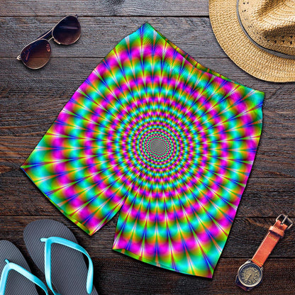 Psychedelic Rave Optical Illusion Men's Shorts