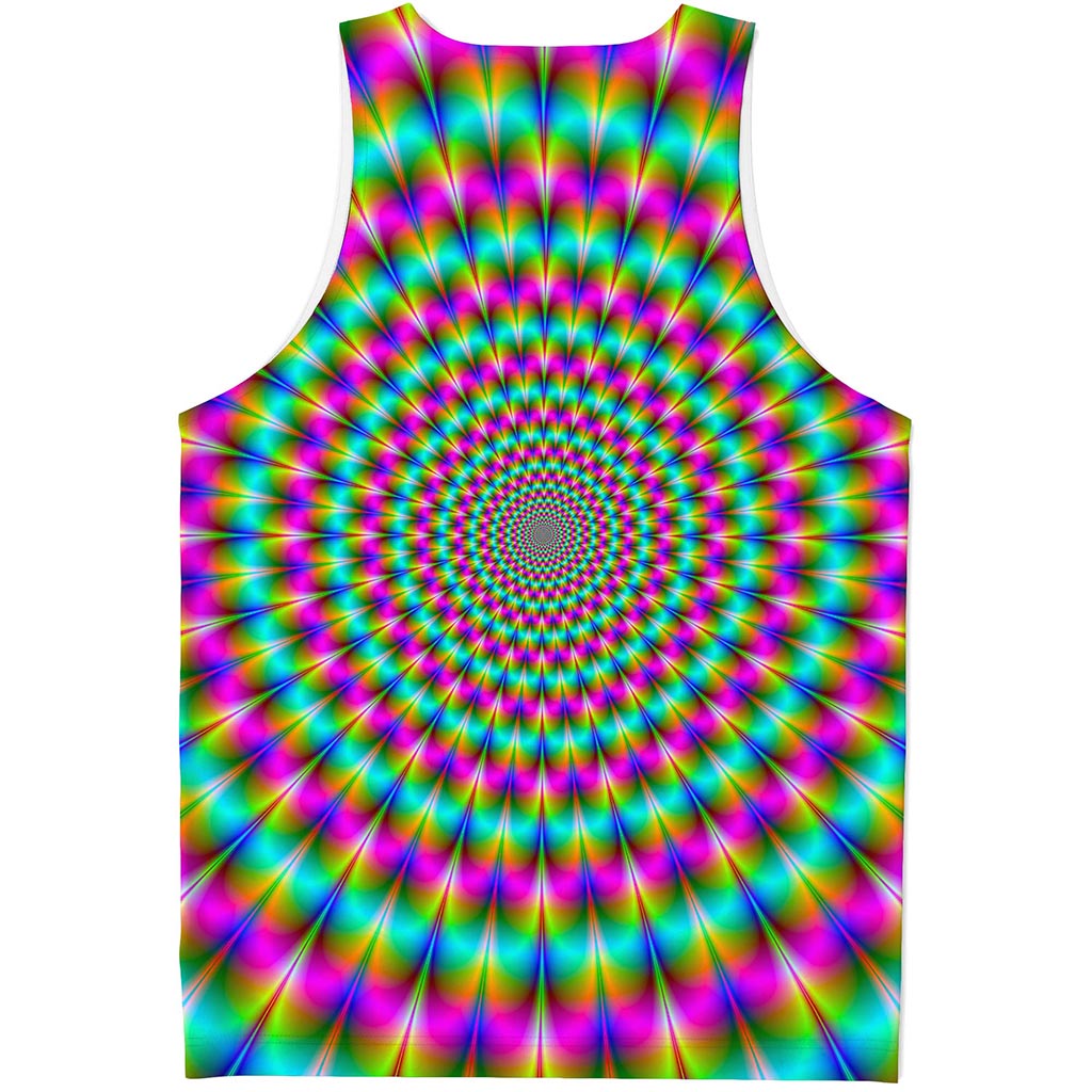 Psychedelic Rave Optical Illusion Men's Tank Top