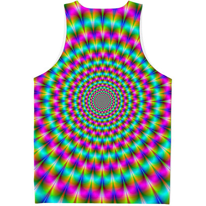Psychedelic Rave Optical Illusion Men's Tank Top