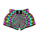 Psychedelic Rave Optical Illusion Muay Thai Boxing Shorts