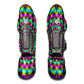 Psychedelic Rave Optical Illusion Muay Thai Shin Guards