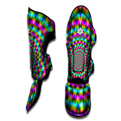 Psychedelic Rave Optical Illusion Muay Thai Shin Guard