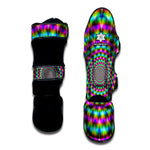 Psychedelic Rave Optical Illusion Muay Thai Shin Guard