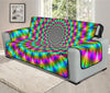 Psychedelic Rave Optical Illusion Oversized Sofa Protector