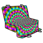 Psychedelic Rave Optical Illusion Pet Car Back Seat Cover