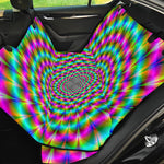 Psychedelic Rave Optical Illusion Pet Car Back Seat Cover