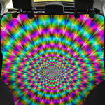 Psychedelic Rave Optical Illusion Pet Car Back Seat Cover
