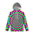 Psychedelic Rave Optical Illusion Pullover Hoodie