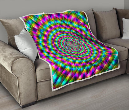 Psychedelic Rave Optical Illusion Quilt